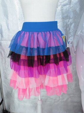 Target TakePride Rainbow Tulle Mini Skirt Tiered Mesh Tutu Multicolor Medium NWT